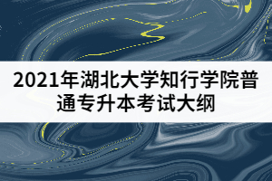 2021年湖北大學(xué)知行學(xué)院普通專升本《會計學(xué)基礎(chǔ)》考試大綱