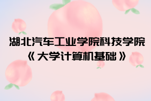 2021年湖北汽車工業(yè)學院科技學院普通專升本《大學計算機基礎(chǔ)》考試大綱