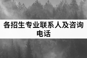 2021年武昌工學(xué)院普通專升本各招生專業(yè)聯(lián)系人及咨詢電話