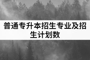 2021年湖北汽車工業(yè)學(xué)院科技學(xué)院普通專升本招生專業(yè)及招生計(jì)劃數(shù)