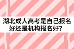 2021年湖北成人高考是自己報(bào)名好還是機(jī)構(gòu)報(bào)名好？