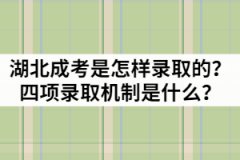 湖北成考是怎樣錄取的？四項(xiàng)錄取機(jī)制又是什么？