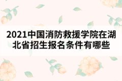 2021中國消防救援學(xué)院在湖北省招生報(bào)名條件有哪些