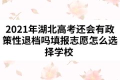 2021年湖北高考還會有政策性退檔嗎填報志愿怎么選擇學(xué)校                     