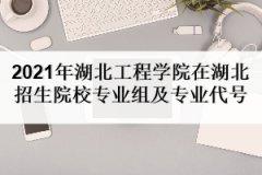 2021年湖北工程學院新技術學院在湖北招生院校專業(yè)組及專業(yè)代號