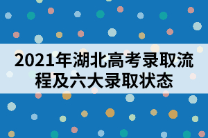 2021年湖北高考錄取流程及六大錄取狀態(tài)