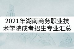 2021年湖南商務職業(yè)技術學院成考招生專業(yè)匯總