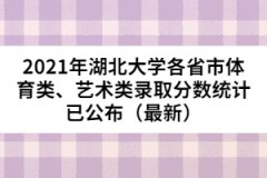 2021年湖北大學(xué)各省市體育類、藝術(shù)類錄取分?jǐn)?shù)統(tǒng)計(jì)已公布（最新）