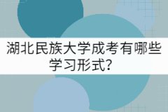 湖北民族大學(xué)成考有哪些學(xué)習(xí)形式？