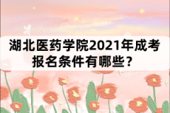 湖北醫(yī)藥學院2021年成考報名條件有哪些？