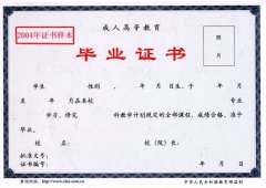 武漢商學院成人教育畢業(yè)證書