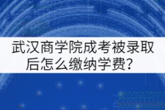 武漢商學(xué)院成考被錄取后怎么繳納學(xué)費(fèi)？