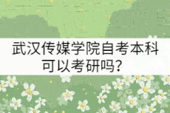 武漢傳媒學(xué)院自考本科可以考研嗎？