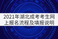 2021年湖北成人高考考生網(wǎng)上報(bào)名流程及填報(bào)說明