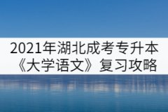 2021年湖北成人高考專升本《大學(xué)語(yǔ)文》復(fù)習(xí)攻略(一)