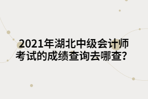 2021年湖北中級會計師考試的成績查詢?nèi)ツ牟椋? width=