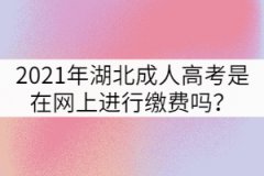 2021年湖北成人高考是在網(wǎng)上進(jìn)行繳費嗎？