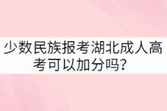 少數(shù)民族報(bào)考湖北成人高考可以加分嗎？