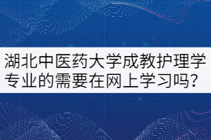 21級湖北中醫(yī)藥大學(xué)成教本科護理學(xué)專業(yè)的需要在網(wǎng)上學(xué)習(xí)嗎？