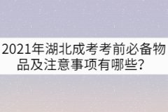 2021年湖北成考考前必備物品及注意事項(xiàng)有哪些？