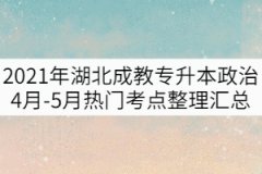 2021年湖北成教專(zhuān)升本政治4月-5月熱門(mén)考點(diǎn)整理匯總