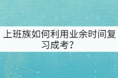 上班族如何利用業(yè)余時(shí)間復(fù)習(xí)成考？