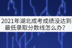 2021年湖北成考總分沒達(dá)到最低錄取分?jǐn)?shù)線怎么辦？