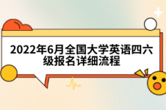 2022年6月全國大學(xué)英語四六級(jí)報(bào)名詳細(xì)流程