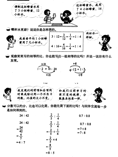 比的化簡