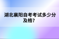 湖北襄陽自考考試多少分及格？