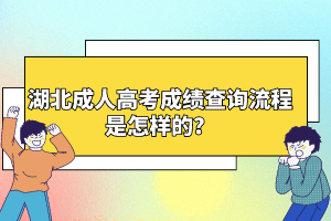 湖北成人高考成績查詢流程是怎樣的？