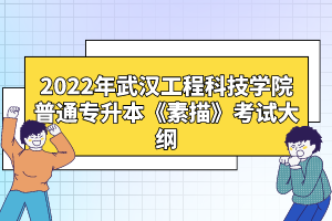 2022年武漢工程科技學(xué)院普通專升本《素描》考試大綱