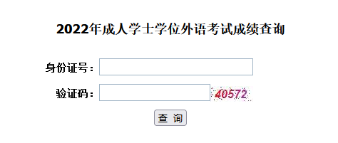 2022年湖北成人學(xué)位英語成績查詢時間及入口