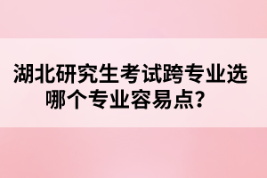 湖北研究生考試跨專業(yè)選哪個專業(yè)容易點？