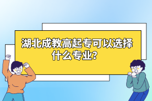 湖北成教高起專可以選擇什么專業(yè)？