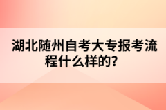 湖北隨州自考大專報考流程什么樣的？