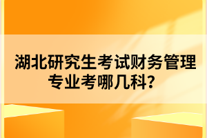 湖北研究生考試財務(wù)管理專業(yè)考哪幾科？