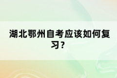 湖北鄂州自考應(yīng)該如何復(fù)習(xí)？