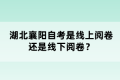 湖北襄陽自考是線上閱卷還是線下閱卷？