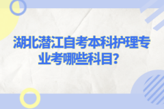 湖北潛江自考本科護(hù)理專業(yè)考哪些科目？