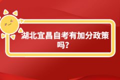 湖北宜昌自考有加分政策嗎？