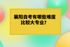 襄陽自考有哪些難度比較大專業(yè)？