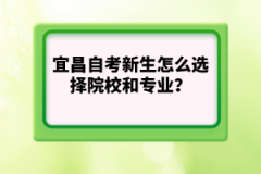 宜昌自考新生怎么選擇院校和專業(yè)？哪個更重要？