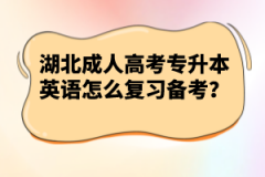 湖北成人高考專升本英語怎么復(fù)習(xí)備考？