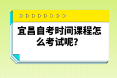 宜昌自考實踐課程怎么考試呢？