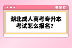 湖北成人高考專升本考試怎么報(bào)名？報(bào)名流程怎么樣？